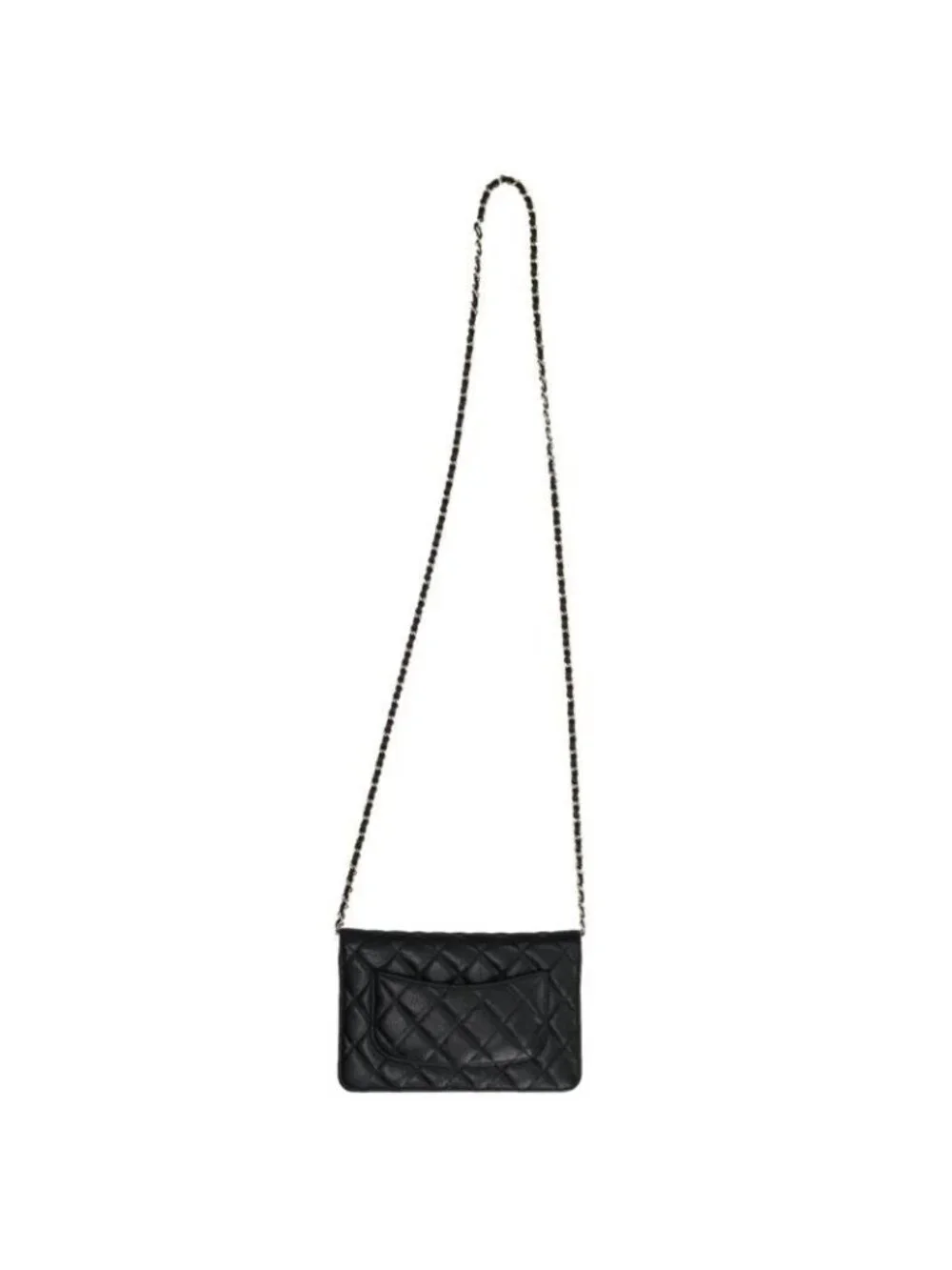 Chanel Quilted Caviar Leather Chain Wallet Shoulder Bag